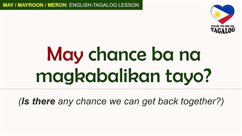 meron tagalog|MAY, MERON, MAYROON .